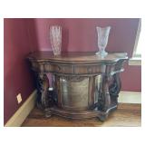 Beautiful Glass Front Display Credenza Table