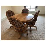 Nice Wood Dining Room Table and Chairs Set