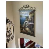 Italian Style Painting on Metal Hanger