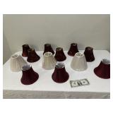 12 Mixed Small Lamp / Light Shades - Some NEW