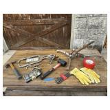 Mixed Lot of Hand Tools, Gloves & More