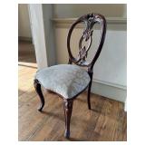 Single Wooden Ornate Chair #1