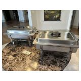 2 Nice Sterno Buffet Chafing Dishes