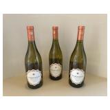 3 Bottles of Sonoma County Chardonnay Wine