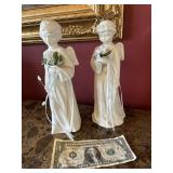 Lot of 2  Ceramic Angel Figurines