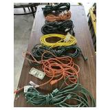 Lot of 7 Extension Cords