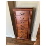 Nice Tall Wooden Jewelry Armoire