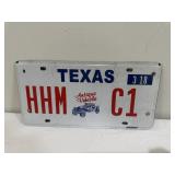 Collectible Texas Antique Vehicle License Plate