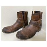 Roan Men's Leather Zipper  Boots - Size 11.5