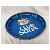 Vintage Canada Dry Club Soda Metal Serving Tray