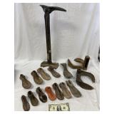 Antique Cast Iron Shoe Last With Many Molds
