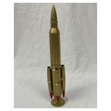 Decorative Missile Made Out Of Bullets