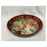 Vintage Corona Beer Metal Serving Tray