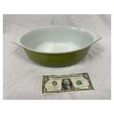 Vintage 1970's Pyrex Avocado Green Baking Dish