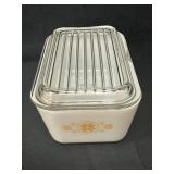 Vintage Pyrex Dish With Glass Top
