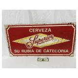 Double Sided Superior Beer & XXX Beer Metal Sign