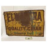 Vintage Elwadora Cigars Metal Sign