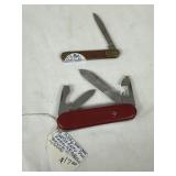 2 Vintage Pocket Knives Inc. Swiss Army