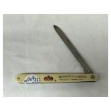 Vtg. Schrade Advertisement Single Blade Melon Knif