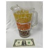 MCM Glass Pitcher