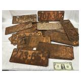Antique License Plates Lot w/ Matching Sets -1934
