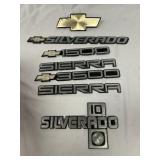 Lot of 7 Chevy Emblems