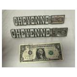Lot of 2 Chevy Cheyenne 20 Emblems