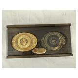 Lot of 2 Protective Elks Belt Buckles