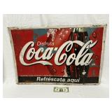 Metal Coca-Cola Advertisement Sign