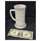 Vintage Federal  Milk Glass Irridescent Stein/Mug