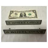 Lot of 2 4 Wheel Drive Emblems