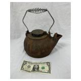 Vintage Cast Iron Tea Pot