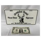 Collectible Grateful Head Pizza License Plate