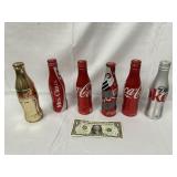 Collectible Lot of Coca-Cola Metal Bottles