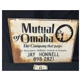 Steel Mutual Of Omaha Insurance Adv. Sign