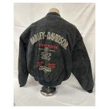 Harley Davidson Suede Leather Jacket - Size XL