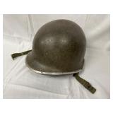 U.S. WWII Front Seam Combat Helmet & Liner