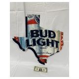Metal Texas Bud Light Sign