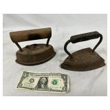 2 Antique Sad Irons