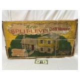 Vtg. Metal Marx ToysLithograph Doll House - Boxed