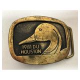 Limited Edition Ducks Unlimited 1981 Belt Buckle