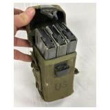 3 U.S. Military AR15 Rifle Magazines & Pouch