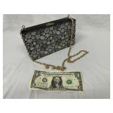 Rock Painted Wooden Box That Has Purse Chain