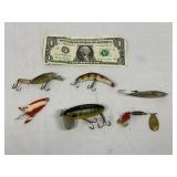 Lot of 6 Vintage Fishing Lures
