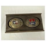 Lot of 2 Texas Belt Buckles