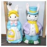 36' Easter Blow Mold Bunnies