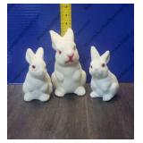 Flocked Bunny Banks