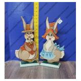 Hand Crafted  Rabbit Figures