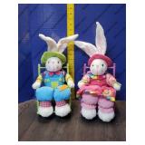 Easter Bunnies in Rocking Chairs