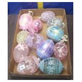 Glass Easter Egg Ornaments